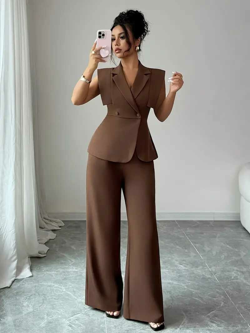 Ensemble pantalon veste femme