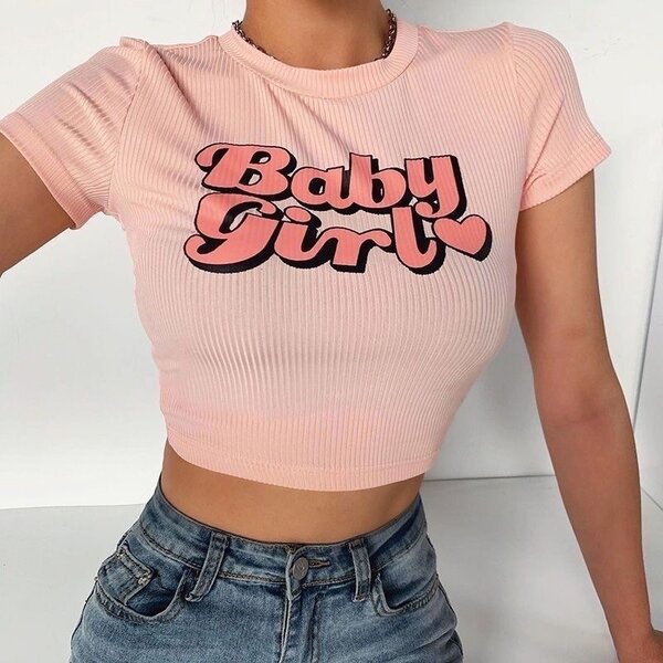 Pink Crop Top