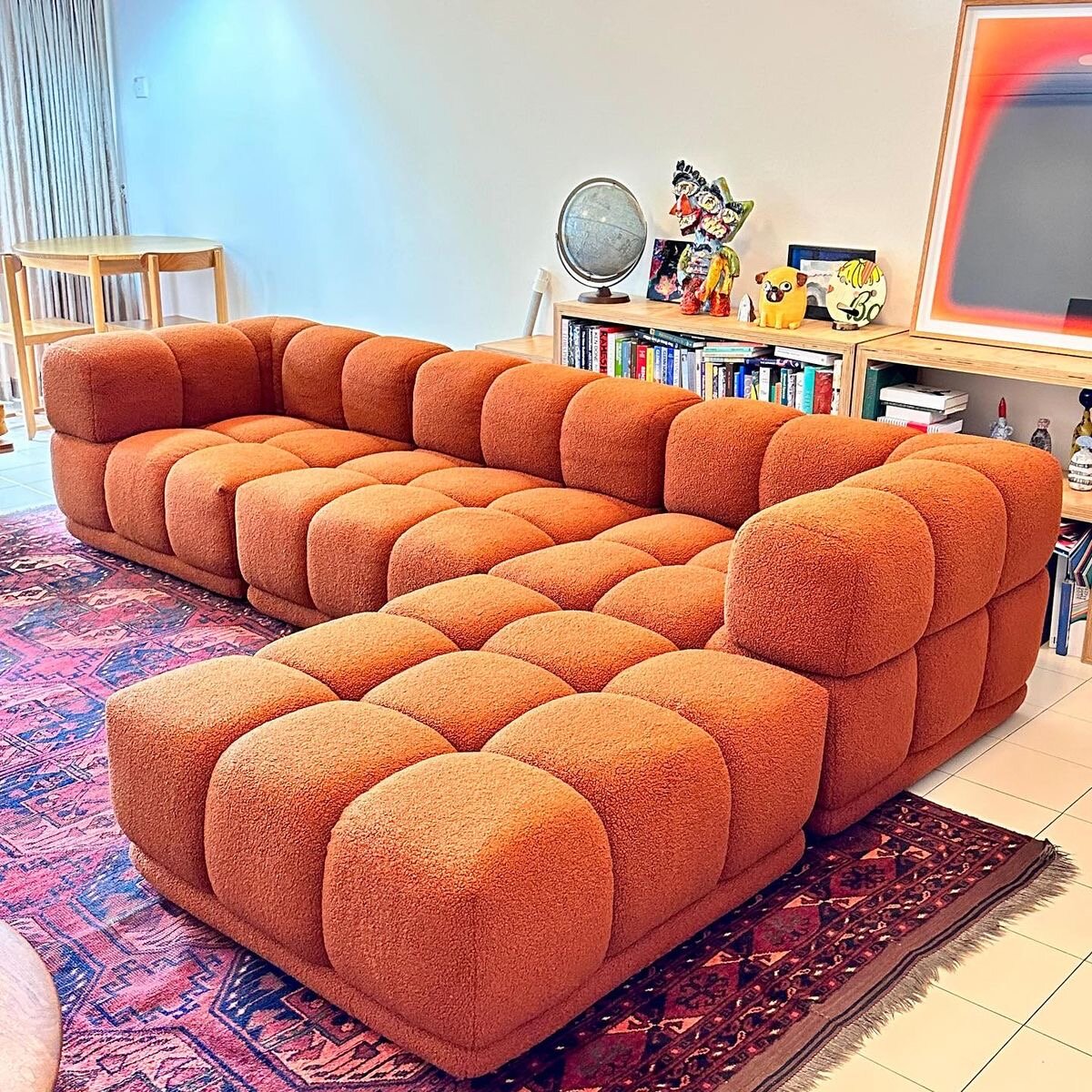 Canapé d'angle moderne en velours