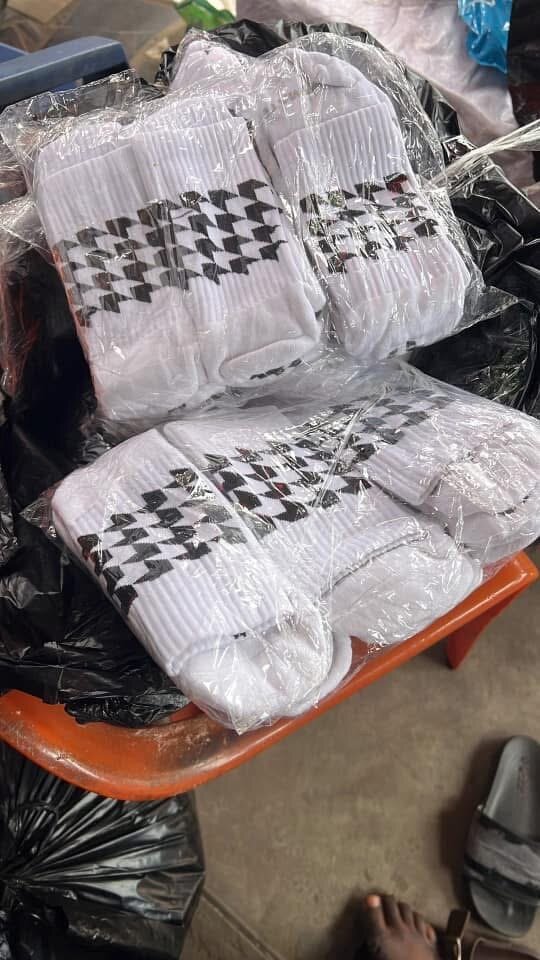 Chaussettes Blanches à Motif