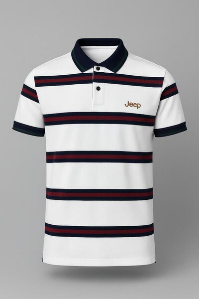 Polo rayé Jeep pour hommes