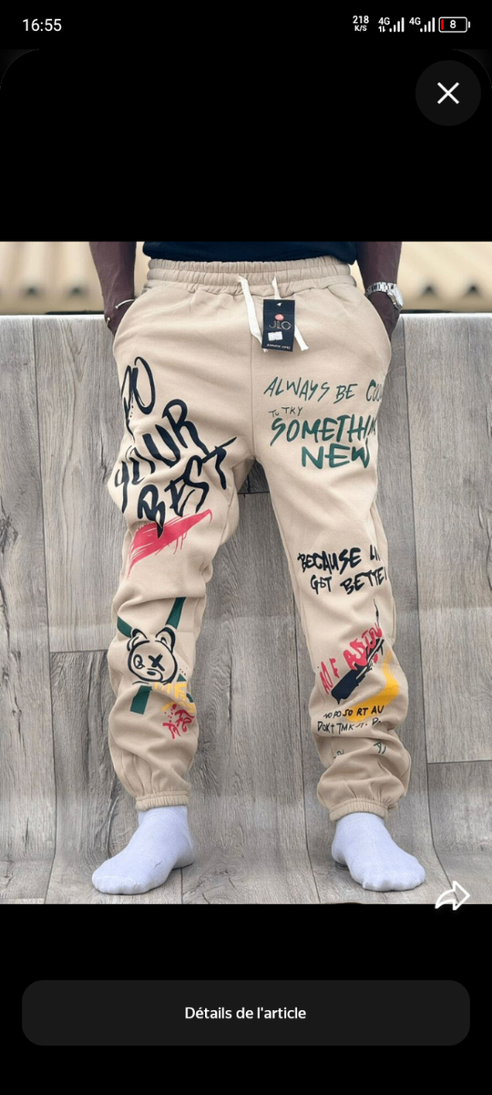 Jogging à motifs streetwear