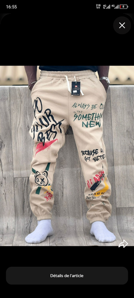 Jogging à motifs streetwear