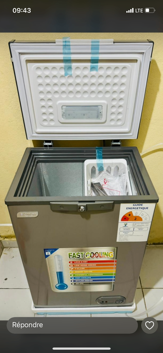 Congélateur compact rapide