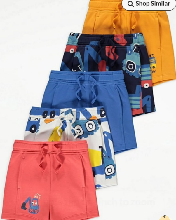 🇺🇸 NEW IN 🇺🇸 Boys Assorted Pull-on Cotton Shorts 5-pack, available in-store and delivery