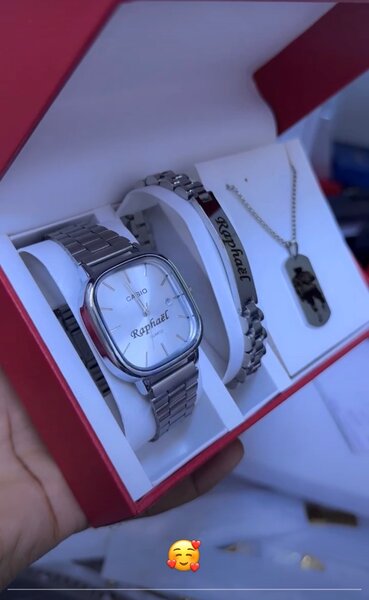 Set montre et bijoux homme