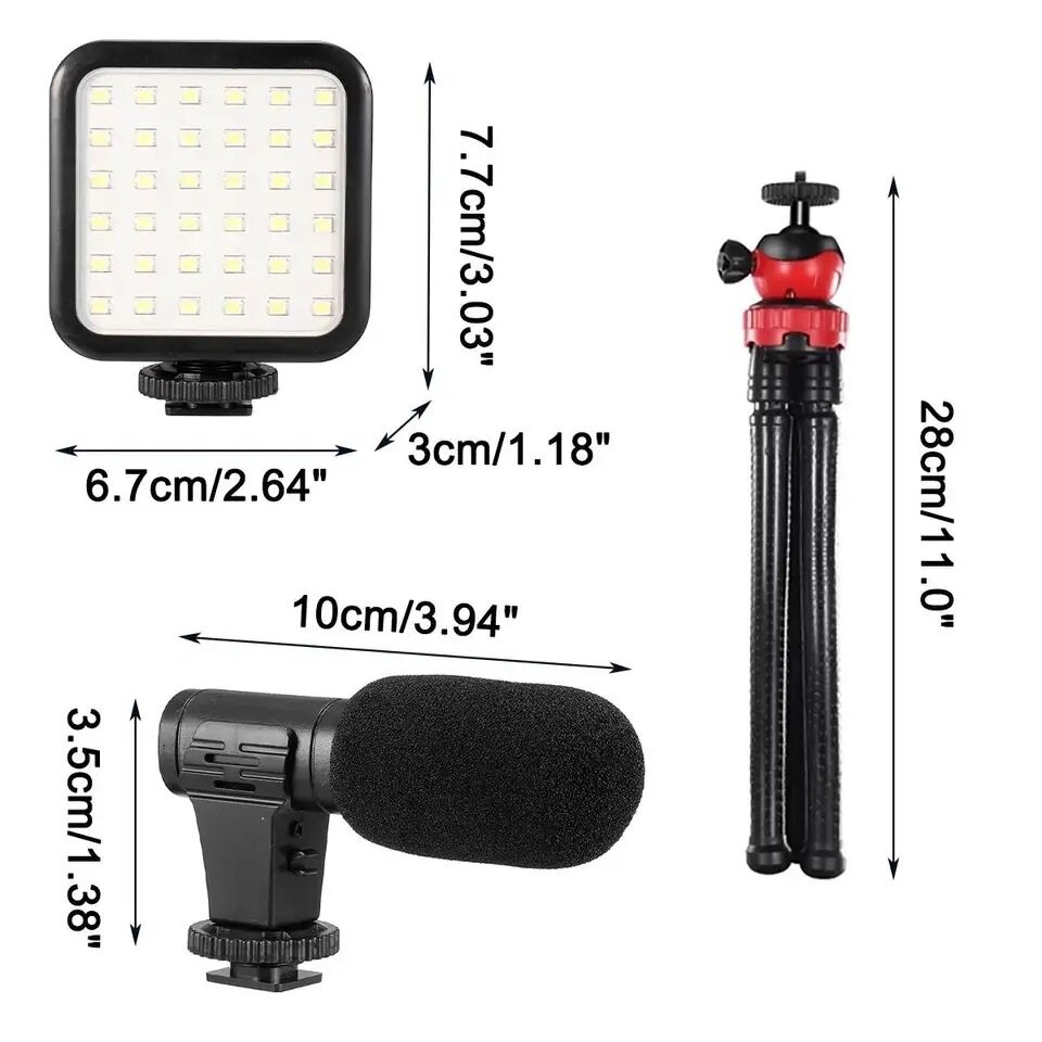 Kit de microphone vidéo VLOG