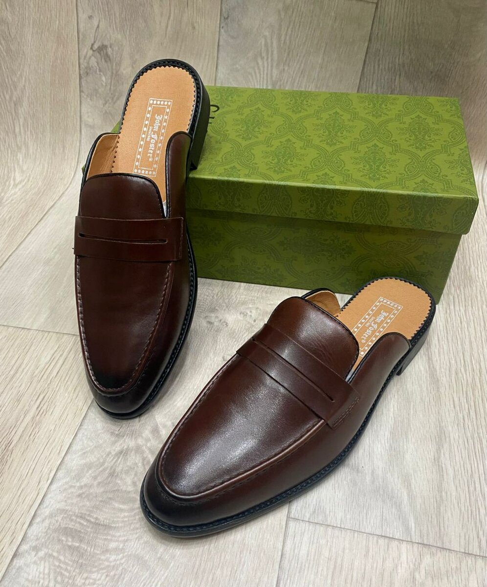 Mules Homme Élégants en Cuir