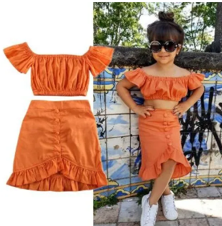 Fashion Toddler Kids Girls Summer Outfit ( Fabric Lawn) ( Size 1 Yrs To 3 Yrs)