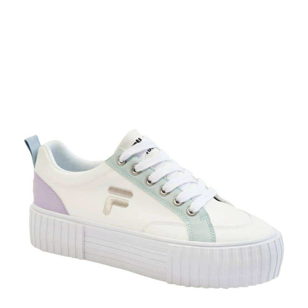 Baskets mode à plateforme blanche