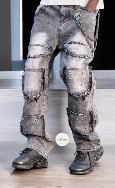 Jean street style punk