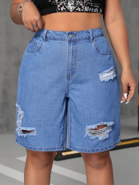 DENIM SHORTS