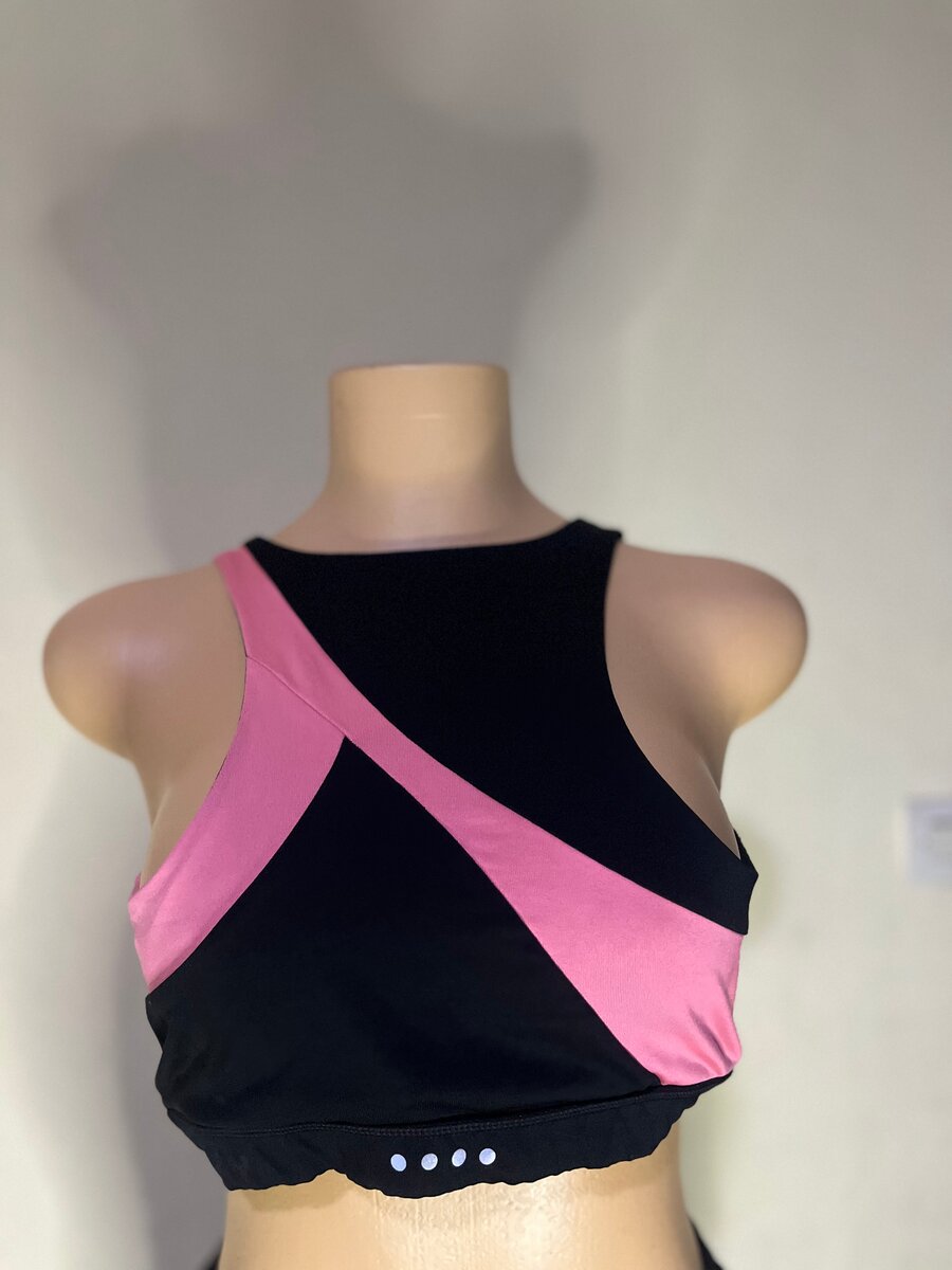 Haut de sport bicolore femme