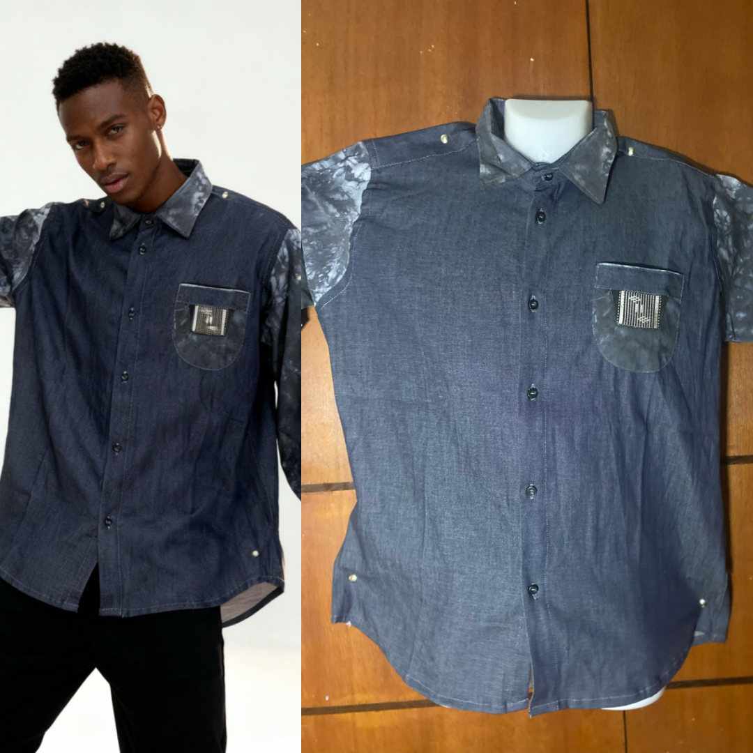 Chemise décontractée en denim