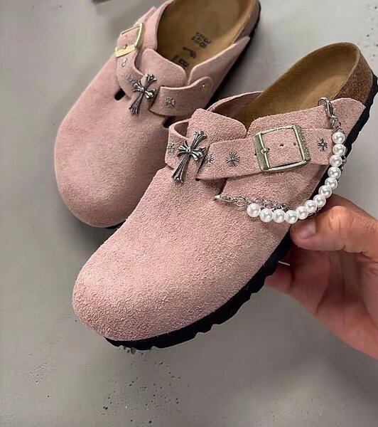 Sabots en daim tendance