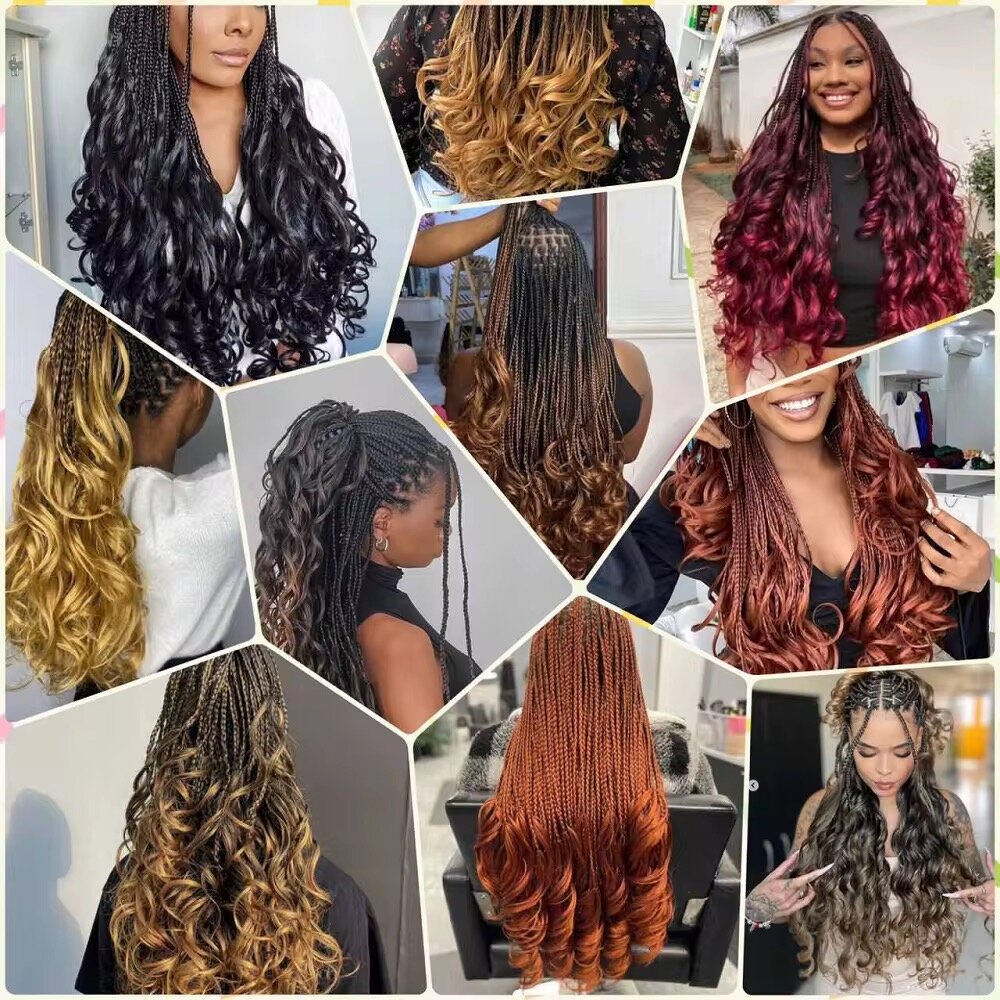 Meche bouclés pour les nattes