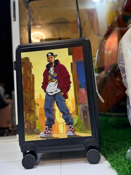 Valise urbaine avec design graffiti