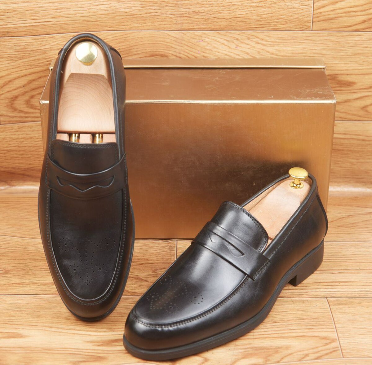 Mocassins en cuir élégants