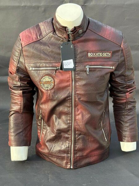Blouson en Cuir Homme