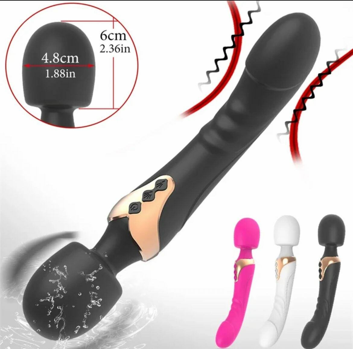 Vibromasseur Wand Waterproof