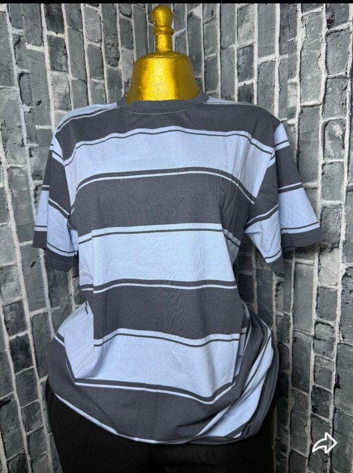T-shirts rayés en coton confortable