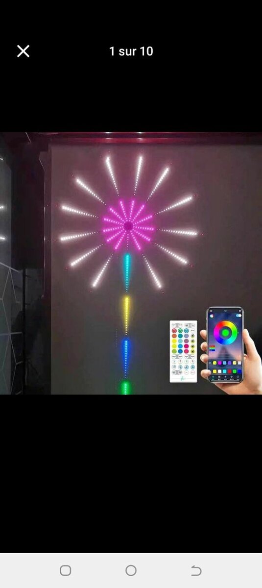 Lumière LED  multicolore