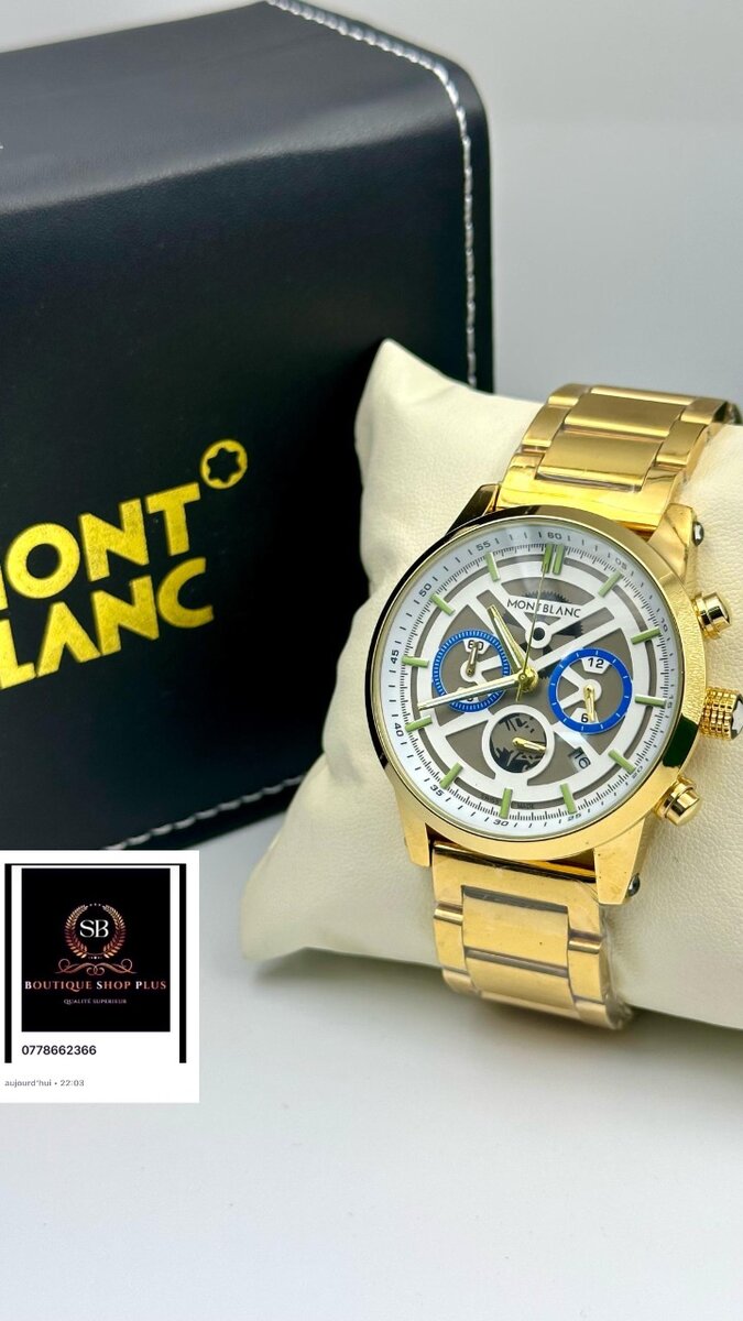 Montre Homme Élegante Dorée