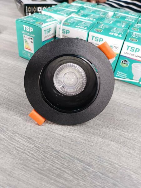 Spot led  7w encastrable noir