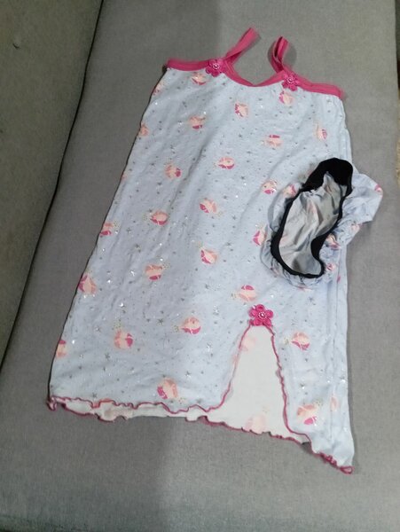 Chemise de nuit fille avec bonnet