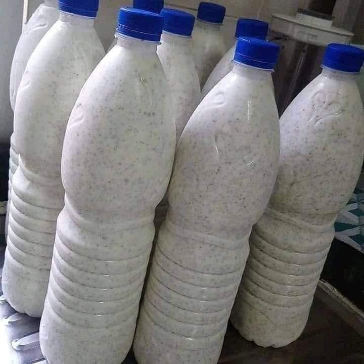 Boisson lactée de millet maison