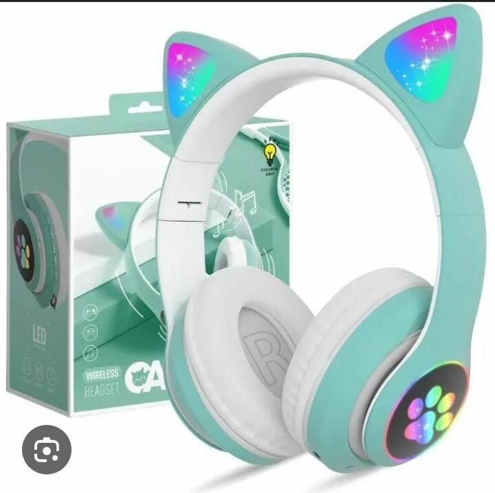Casque Écouteurs Oreilles de Chat LED