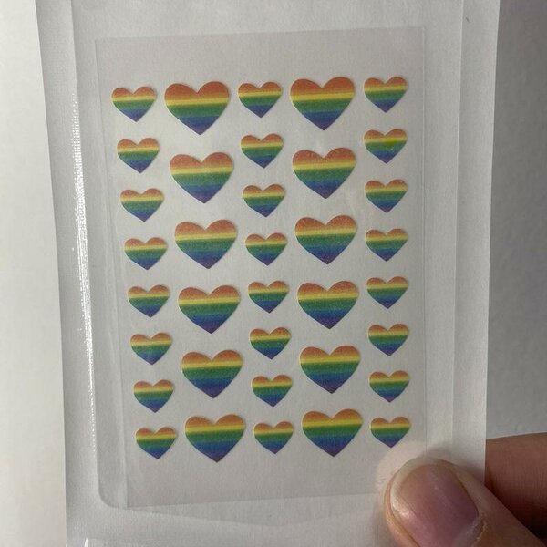 Stickers Cœur Arc-en-Ciel