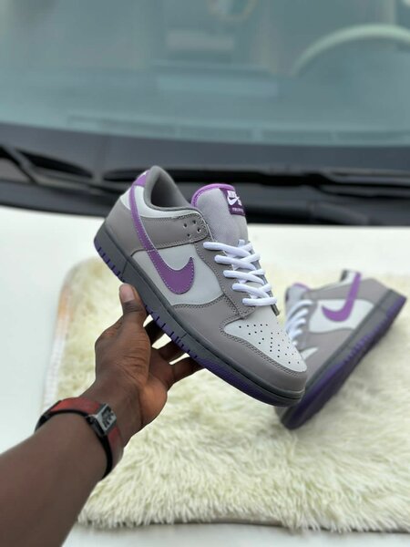 Baskets basses gris violet