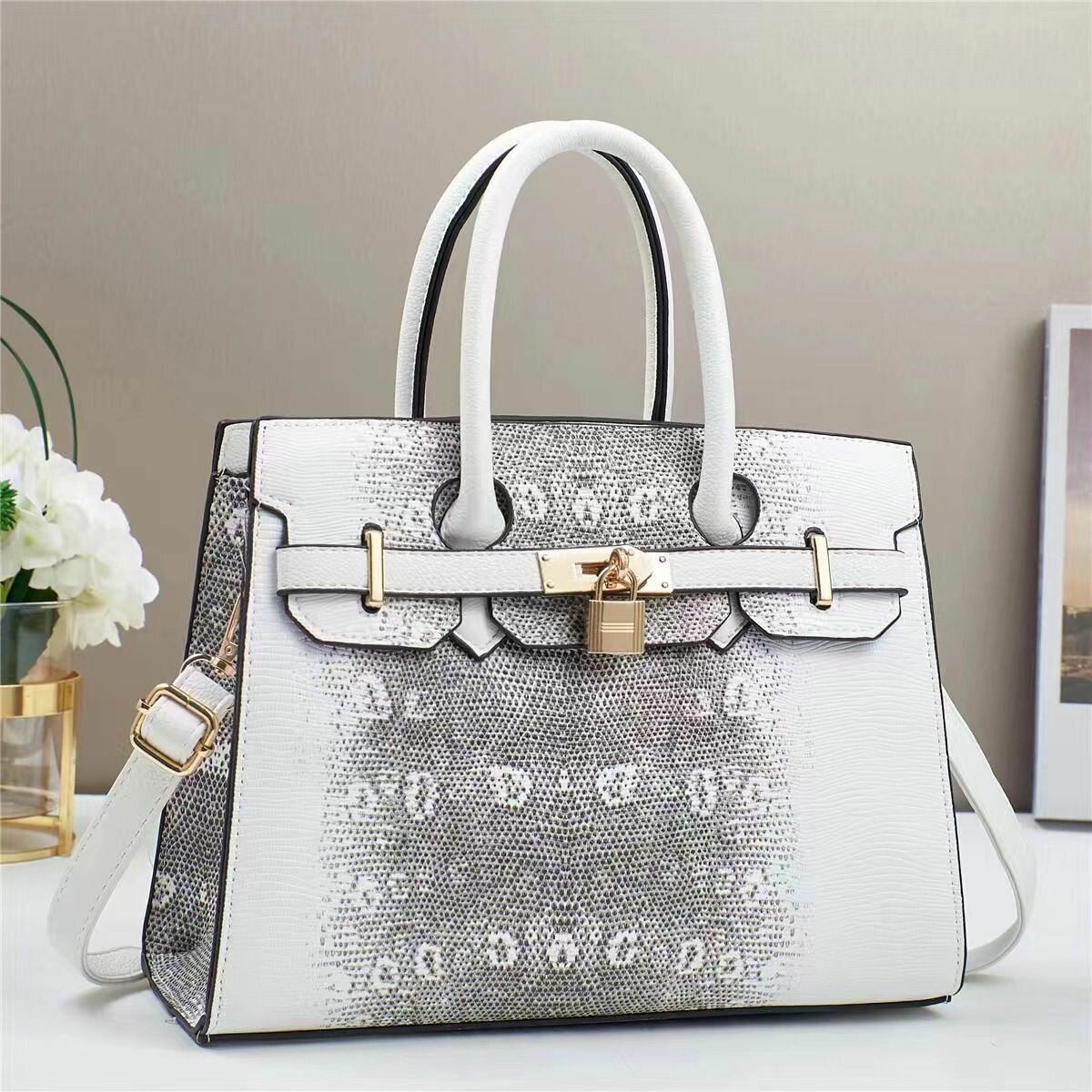 Elegant Crocodile Handbag