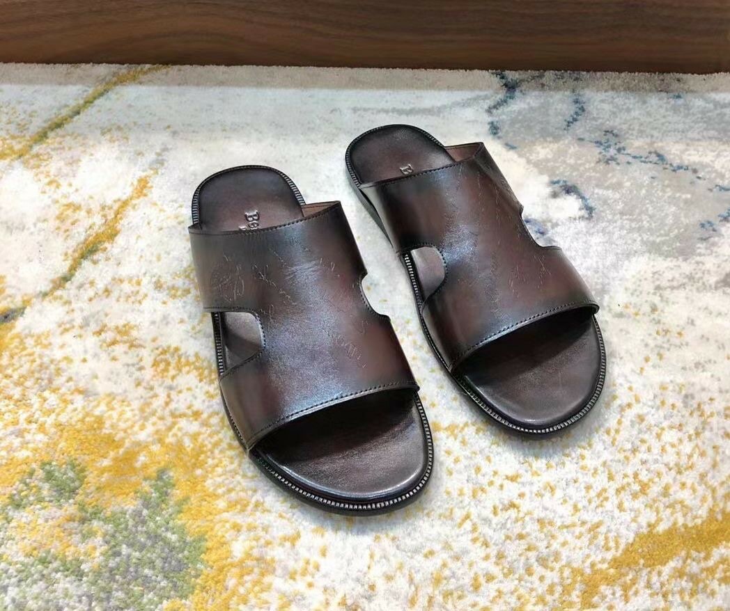 Sandales homme en cuir