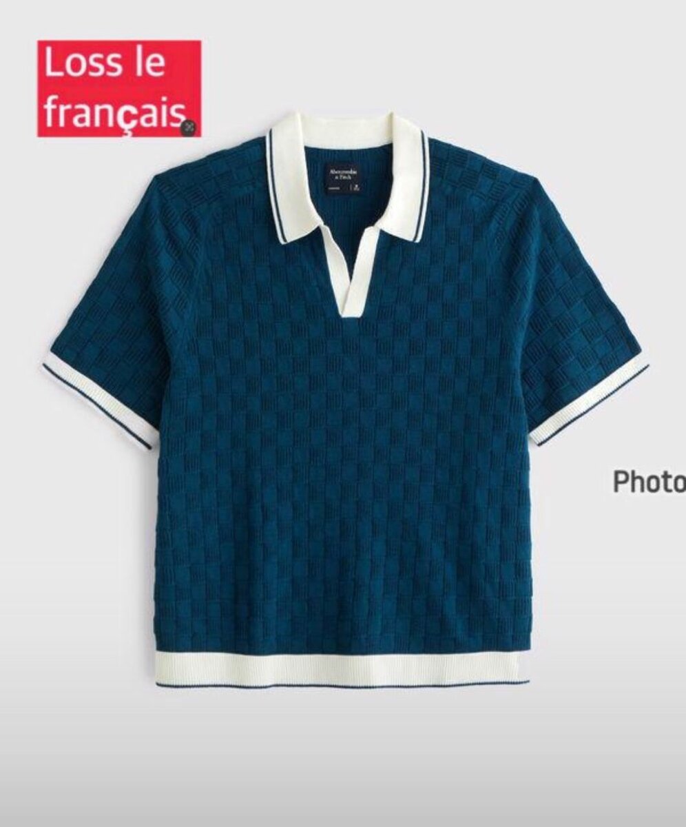 Polo homme en tricot