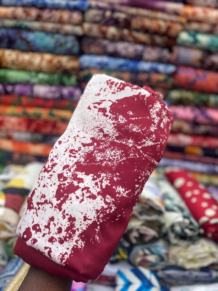 Tissu imprimé abstrait