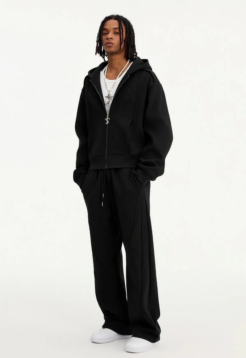 Ensemble jogging noir luxe