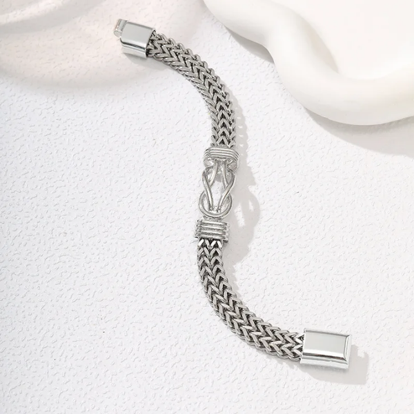 Bracelet tressé en acier inoxydable