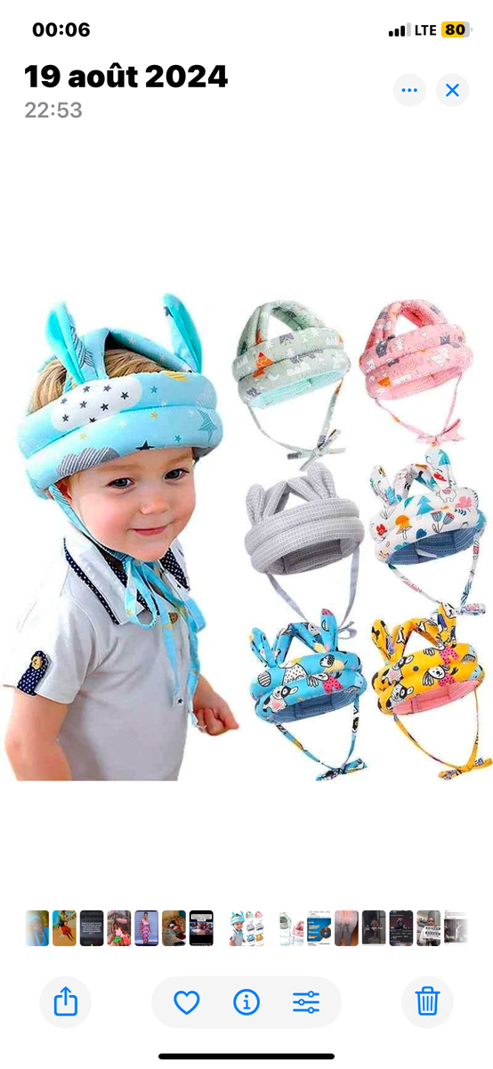 Casque de protection bébé