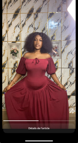 Robe élégante à épaules dénudées