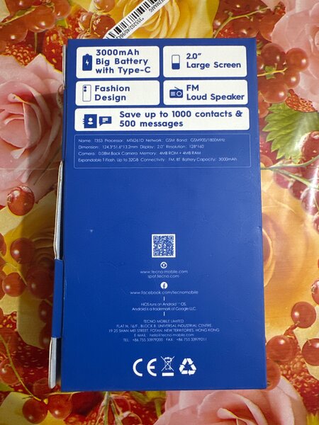 Téléphone Tecno T353 - 3000mAh