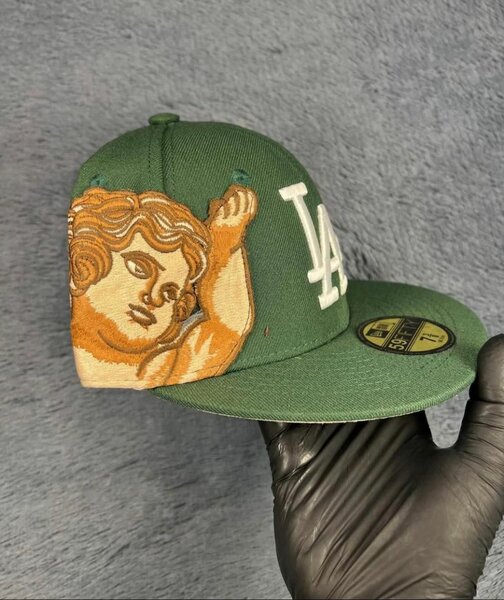 Green LA Embroidered Cap