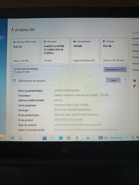 Ordinateur portable HP 15.6"