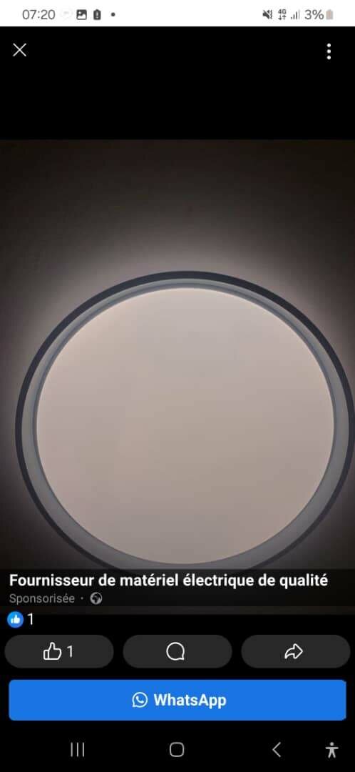 Plafonnier LED moderne