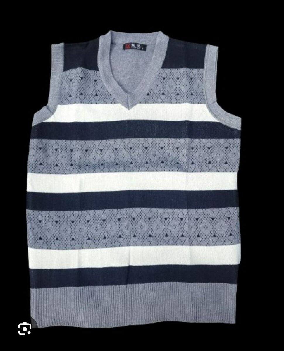Gilet sans manches rayé homme