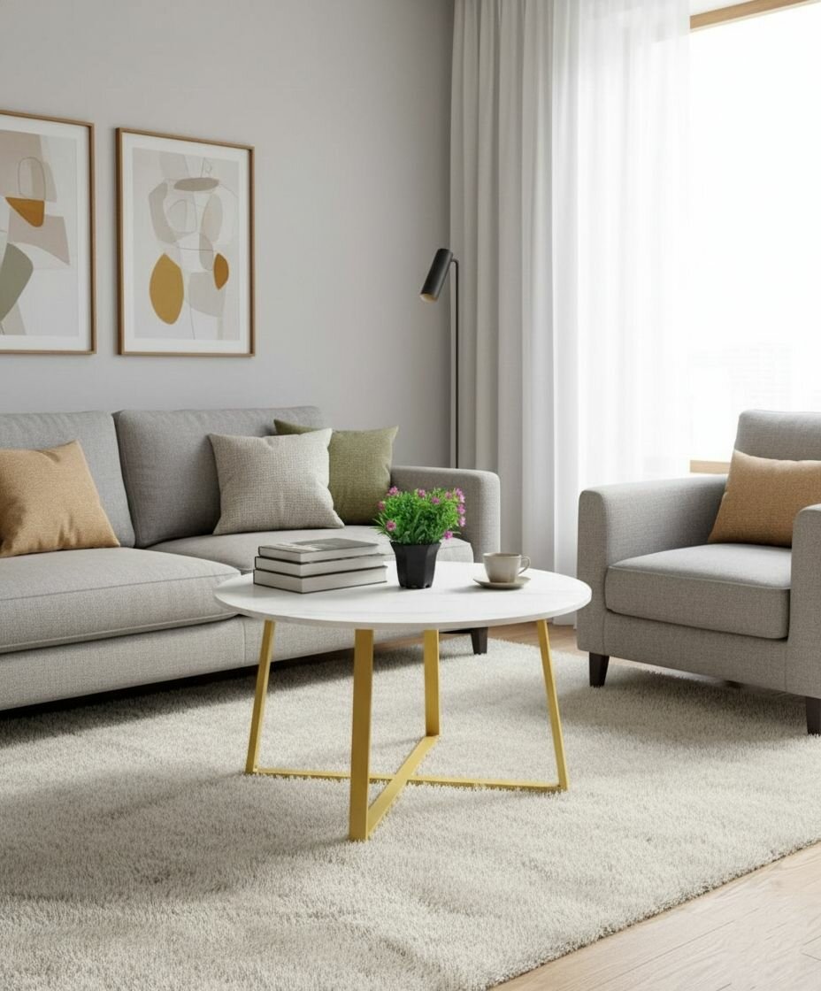 Table basse moderne ronde