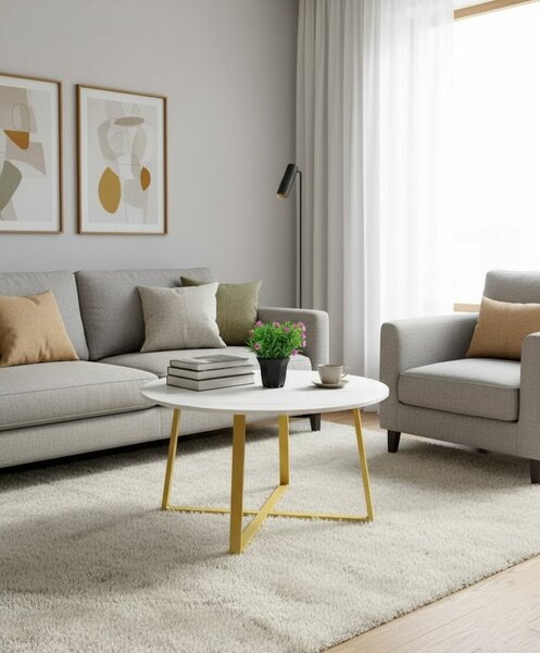 Table basse moderne ronde