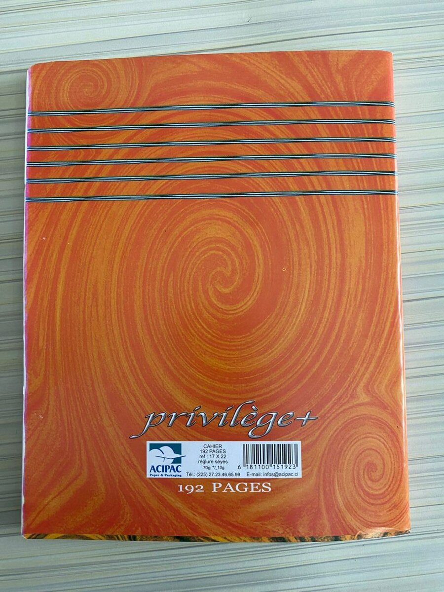 Cahier Privilege+ 200Pages