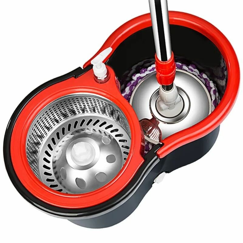 Platinum Balai Serpillère Avec Seau D'essuie-glace Gaufrée